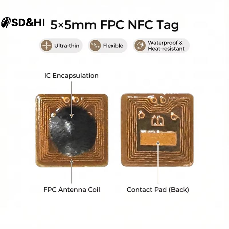 Nfc Tag Programmable - 1/5/10PCS Programmable 5*5mm Micro FPC NFC