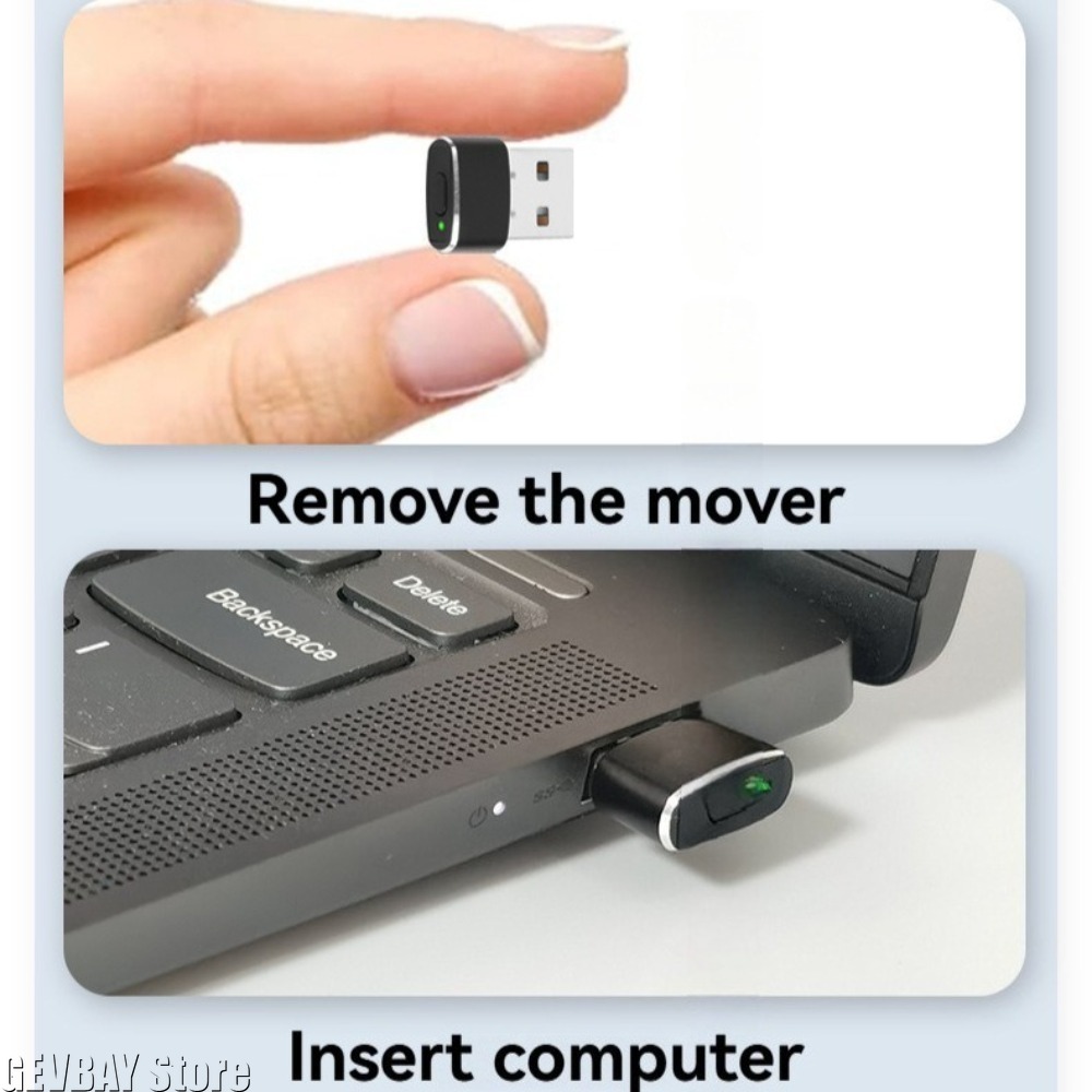 Auto Mouse Mover - Mini USB Mouse Jiggler Undetectable Mouse