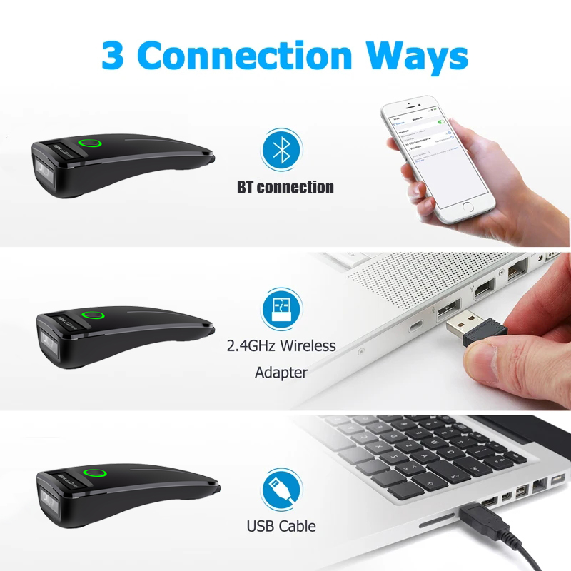 2D Barcode Scanner W7 Mini Wir - Barcode Scanner Wireless review and price