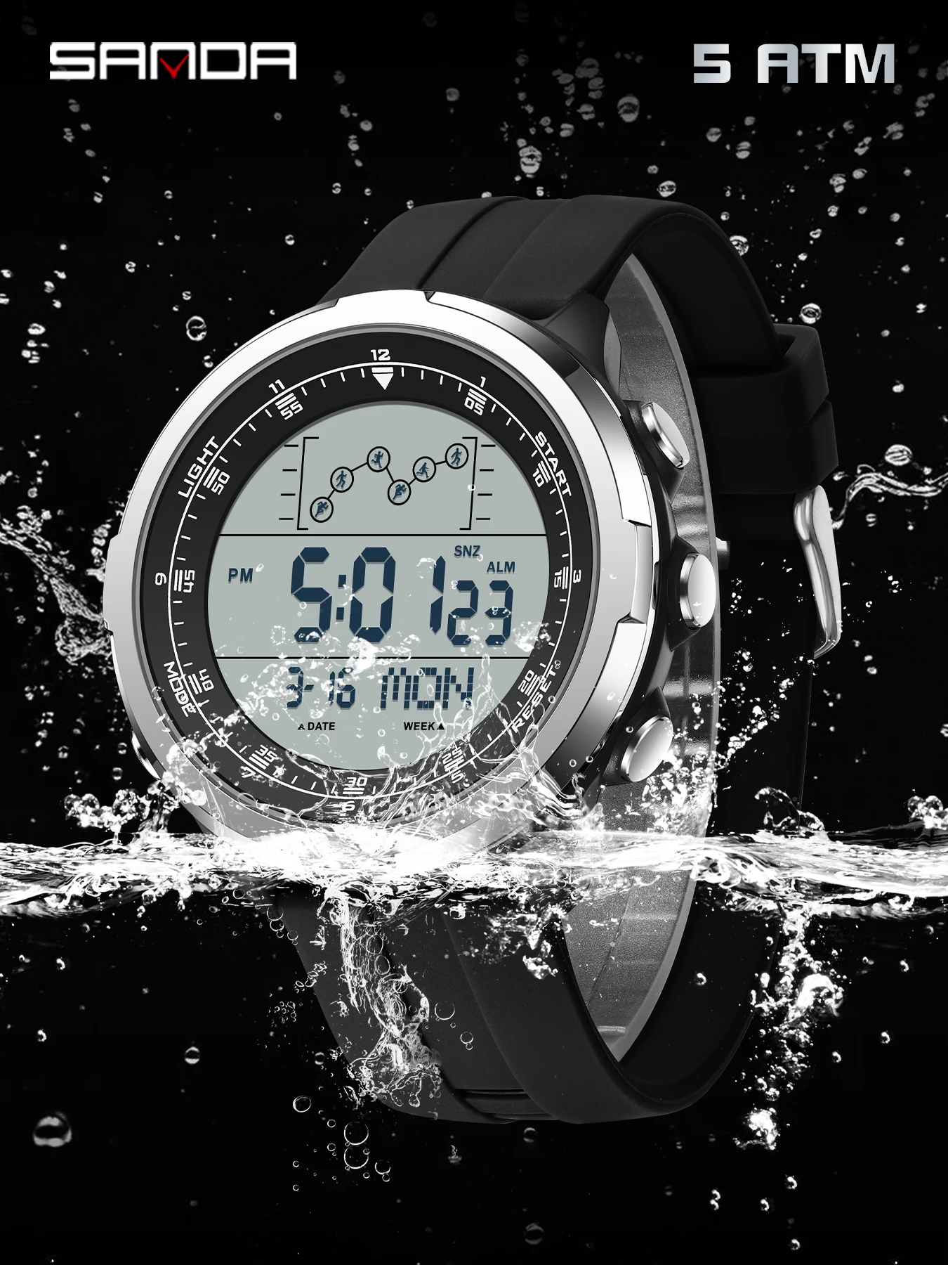 SANDA Digital Watch Men Milita - Electronics Gadgets For Men review and price