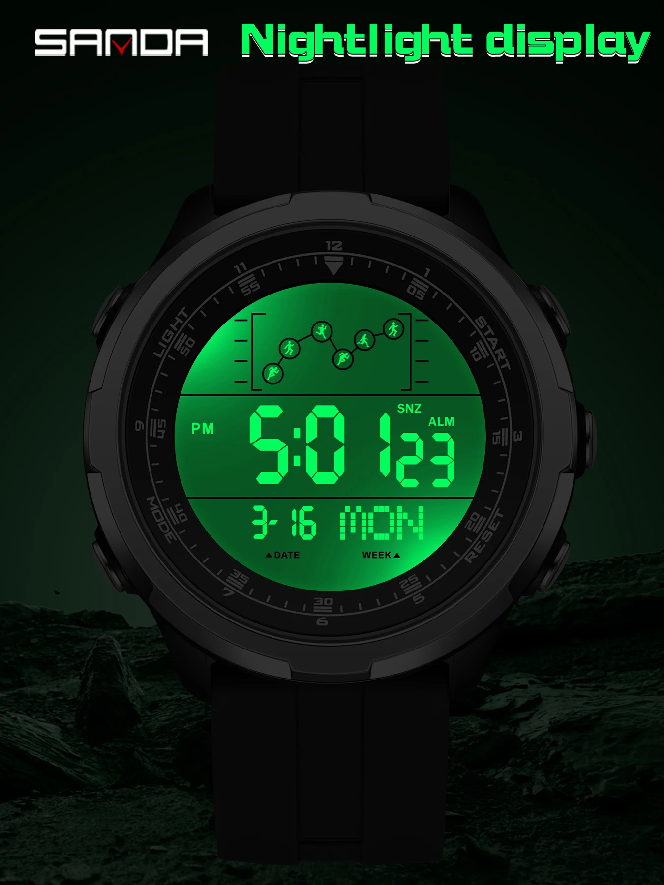 SANDA Digital Watch Men Milita - Electronics Gadgets For Men review and price