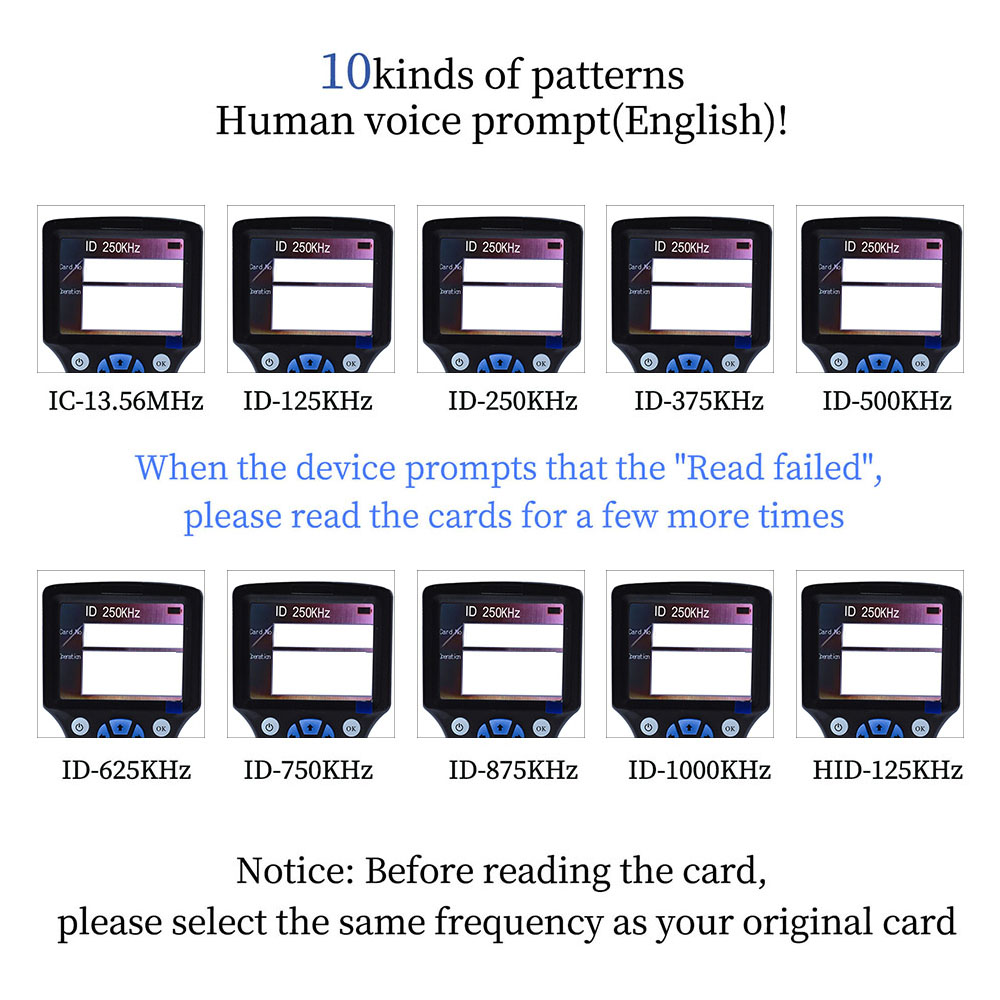 Handheld 10 Frequency RFID NFC - Nfc Tag Programmable review and price