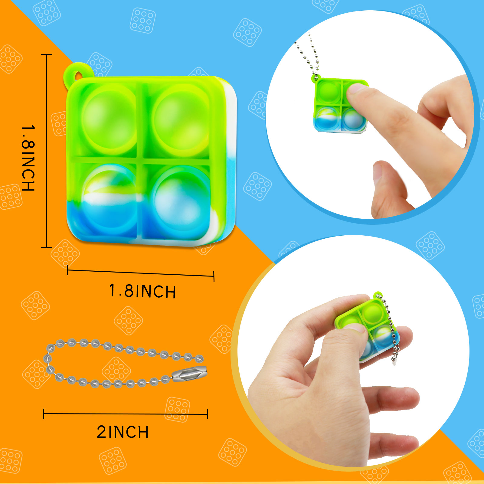 Mini Pop Fidget Keychain Toys  - Electronics Gadgets Bag review and price