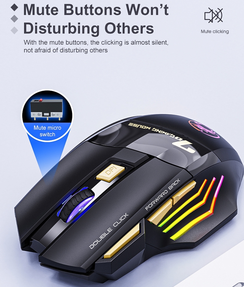 Wireless Gaming Mouse 2.4G Blu - Auto Mouse Mover review and price