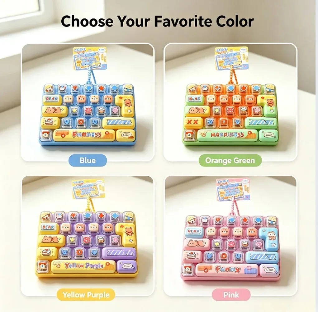 Cute Macaron 26 Keys Fidget Cl - Electronics Gadgets Bag review and price