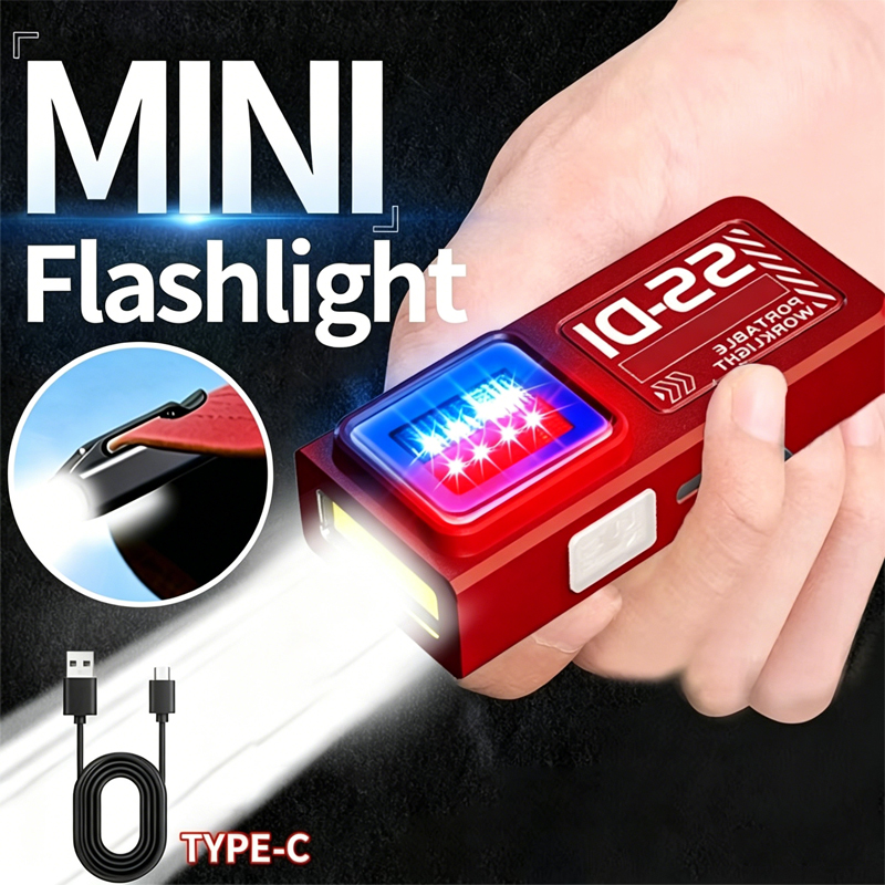 1/2PCS Mini COB LED Flashlight - Mini Electronics Gadgets review and price