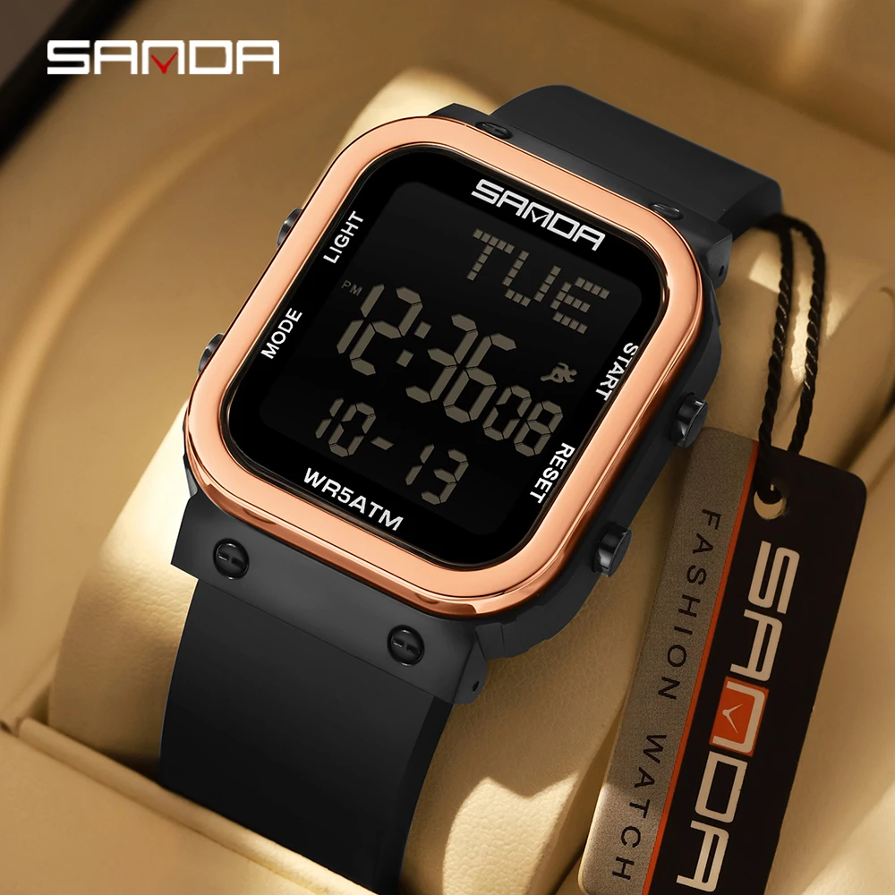 SANDA Digital Watch Men Milita - Electronics Gadgets For Men review and price