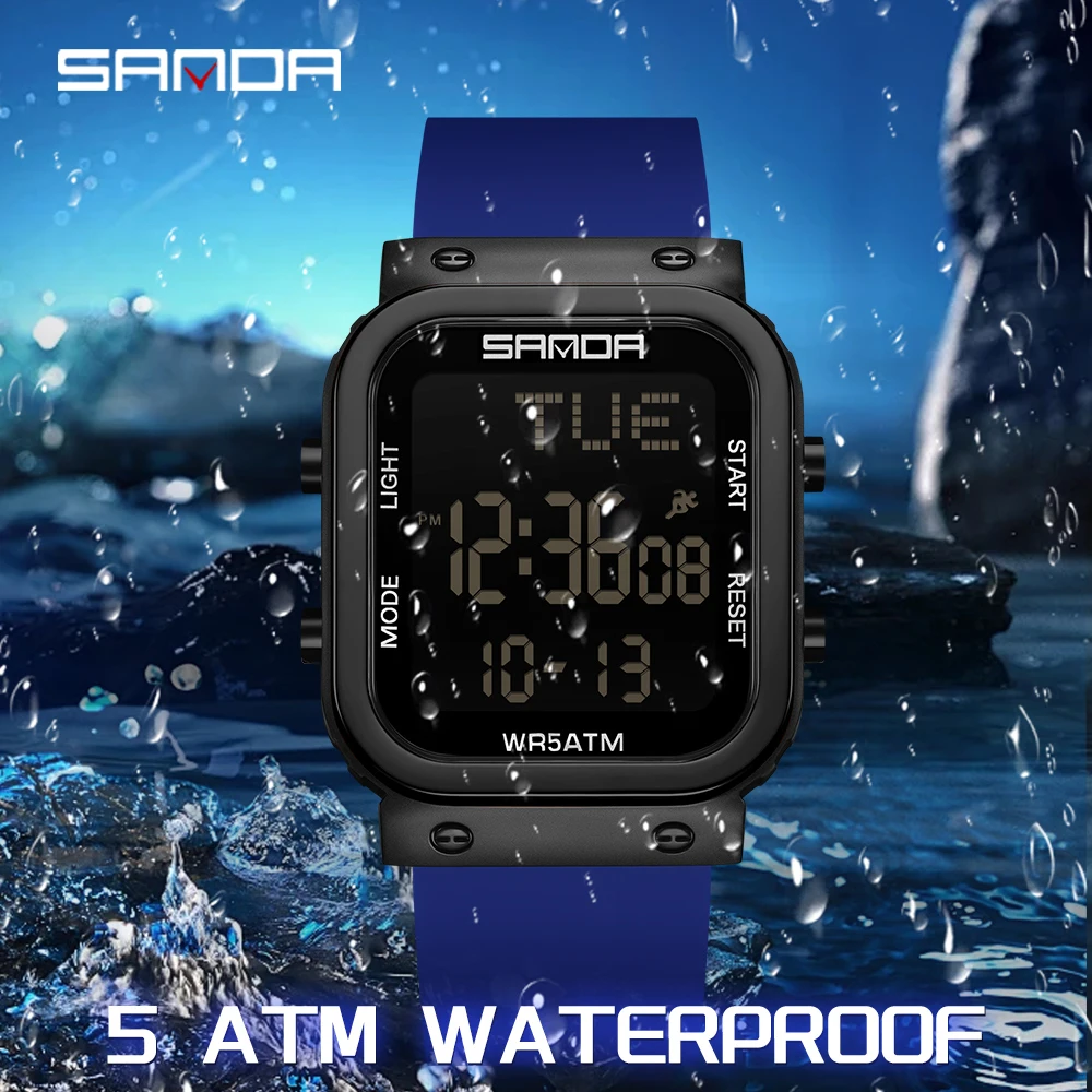 SANDA Digital Watch Men Milita - Electronics Gadgets For Men review and price