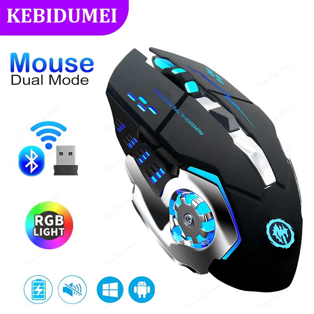 Bluetooth 5.2 Mouse RGB Gaming - Auto Mouse Mover review and price