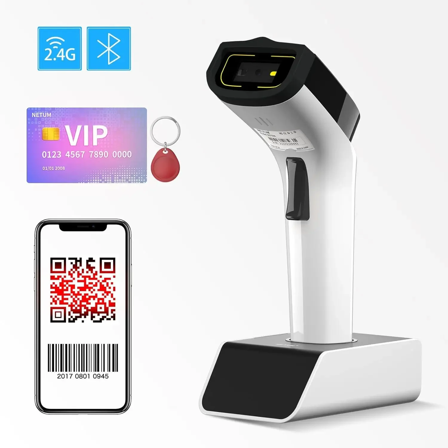 NETUM DS8100 Blue Tooth 13.56M - Barcode Scanner Wireless review and price
