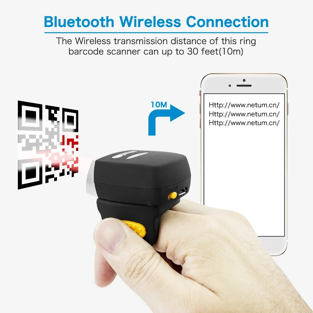 NEW Netum Mini Finger Ring Bar - Barcode Scanner Wireless review and price