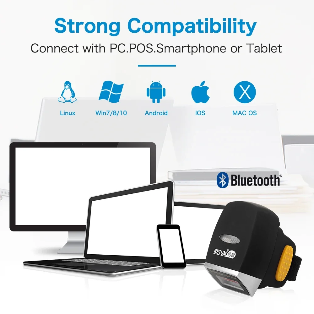 NEW Netum Mini Finger Ring Bar - Barcode Scanner Wireless review and price