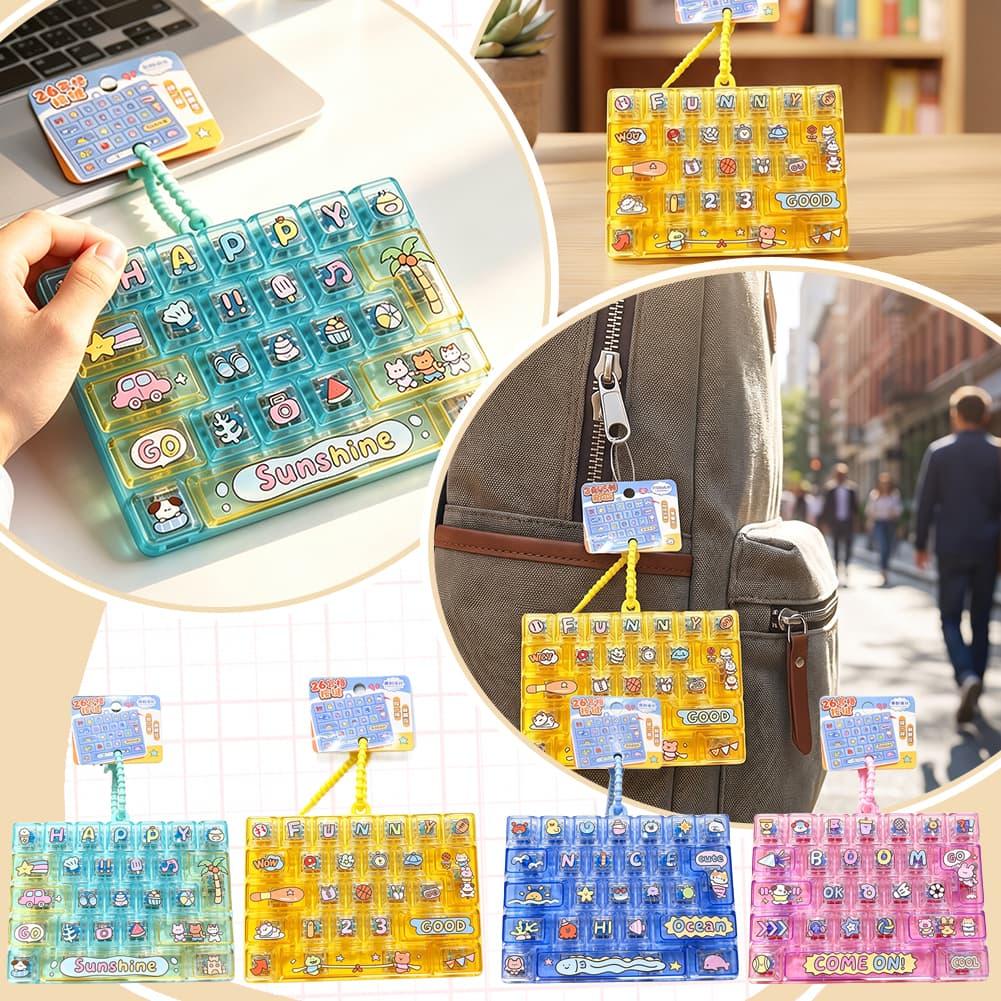 26 Key Fidget Button Keychain  - Electronics Gadgets Bag review and price
