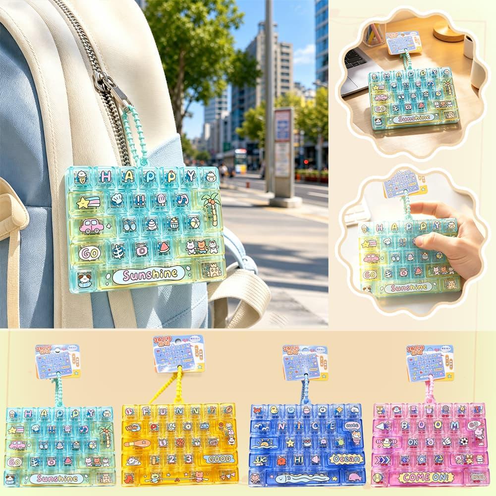 26 Key Fidget Button Keychain  - Electronics Gadgets Bag review and price