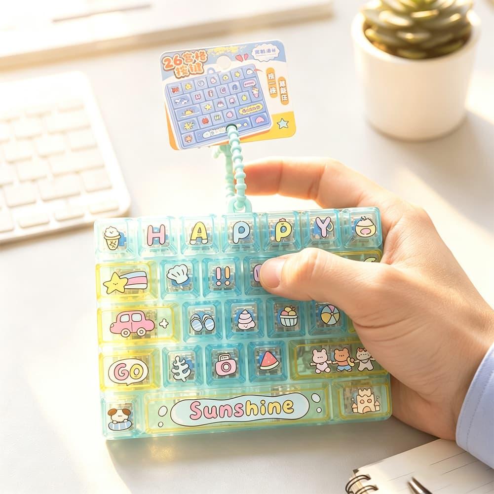26 Key Fidget Button Keychain  - Electronics Gadgets Bag review and price