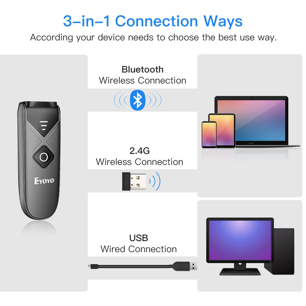 Eyoyo 2D Barcode Scanner USB W - Barcode Scanner Wireless review and price