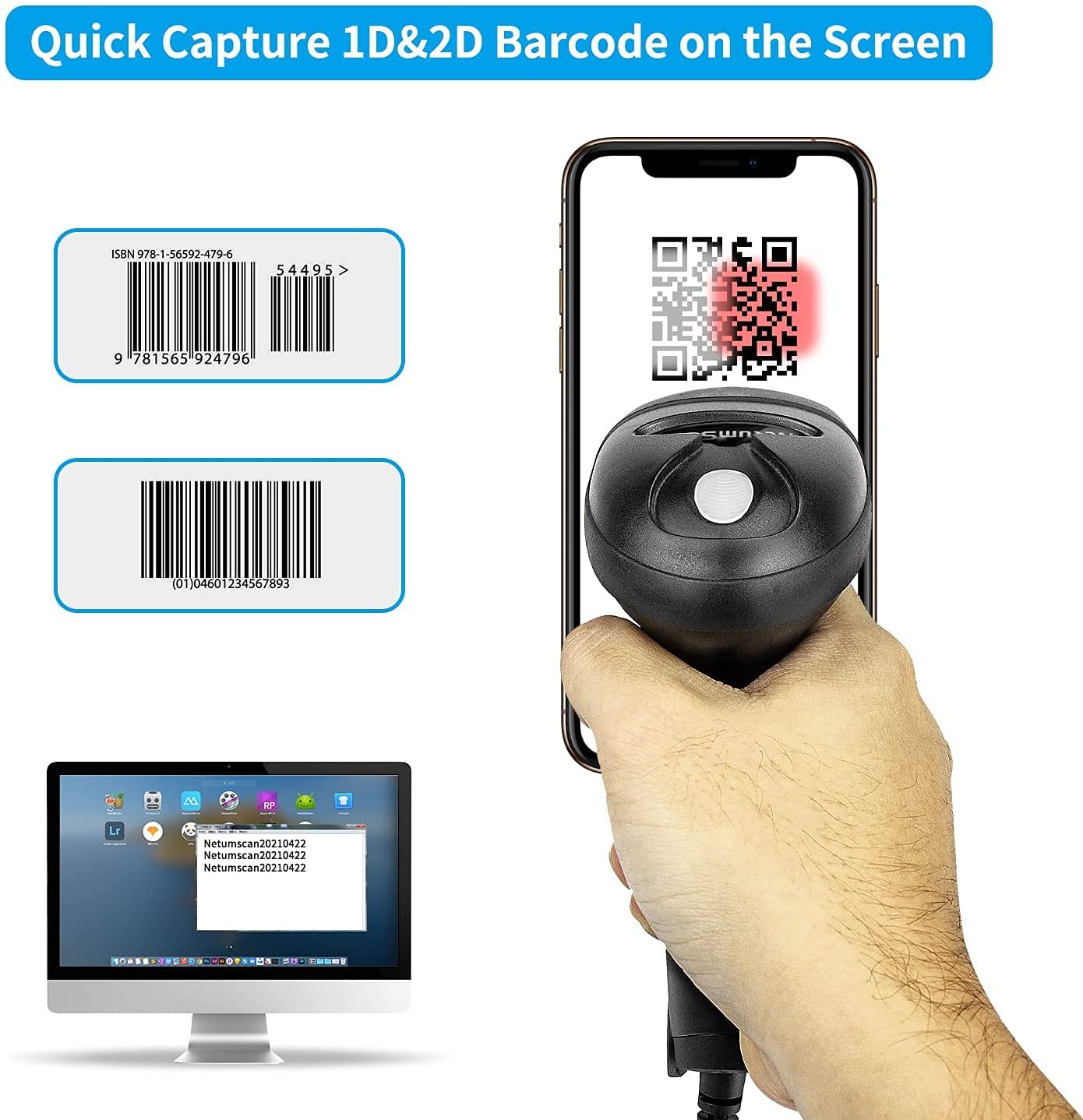 NETUM L5 Wired 2D Barcode Scan - Barcode Scanner Wireless review and price