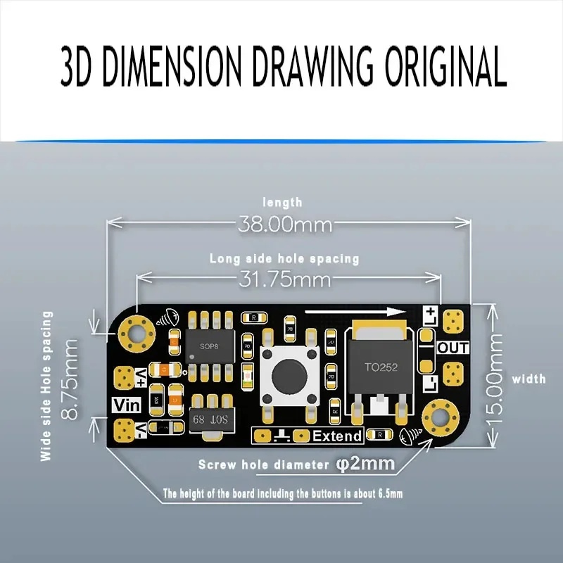 Micro Button Dimming Board Key - Electronics & Gadgets Icon review and price