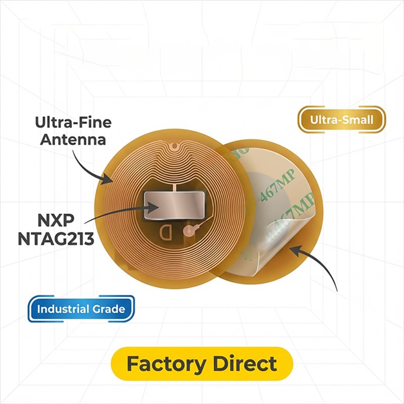 BAAE NFC Tag 6Mm Diameter NXP  - Nfc Tag Programmable review and price