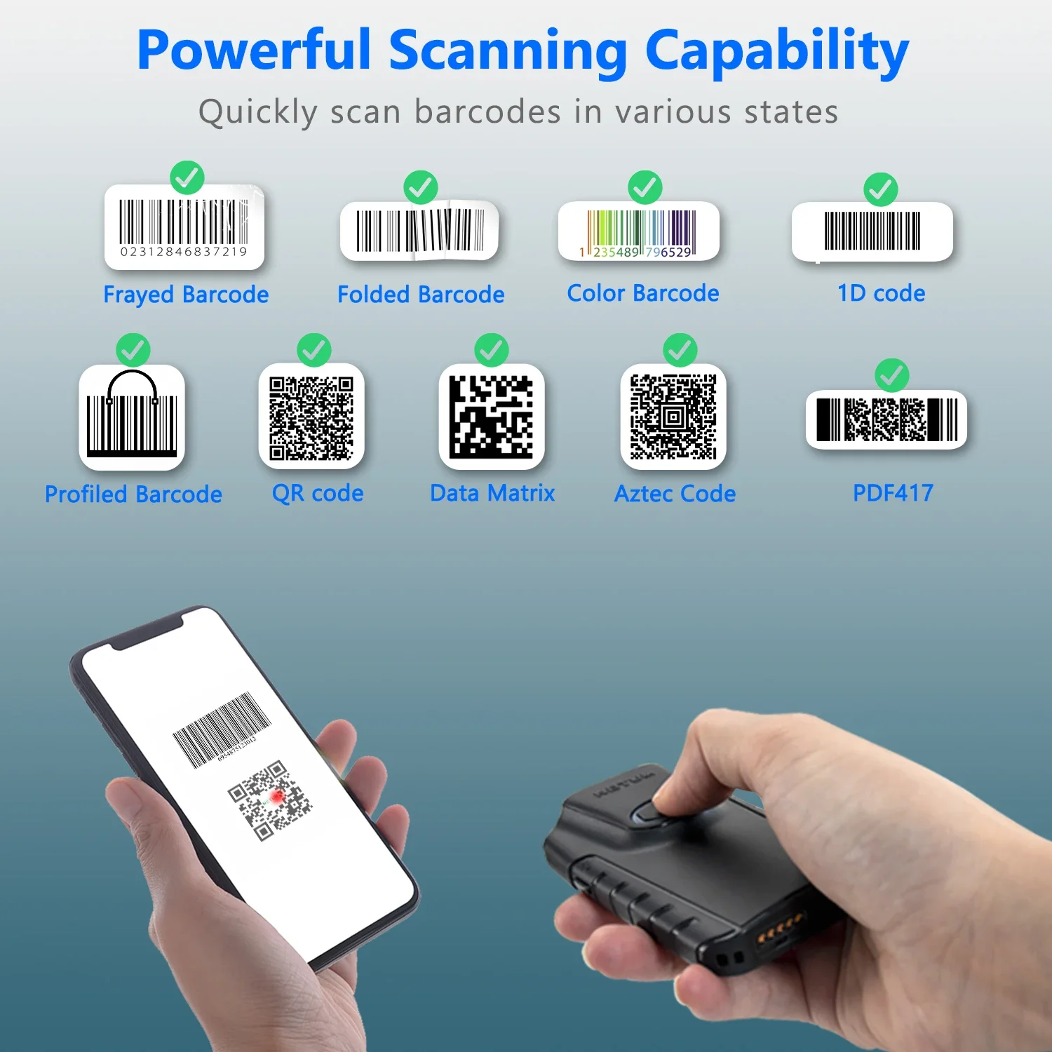 Netum E800 QR Code Reader Phon - Barcode Scanner Wireless review and price
