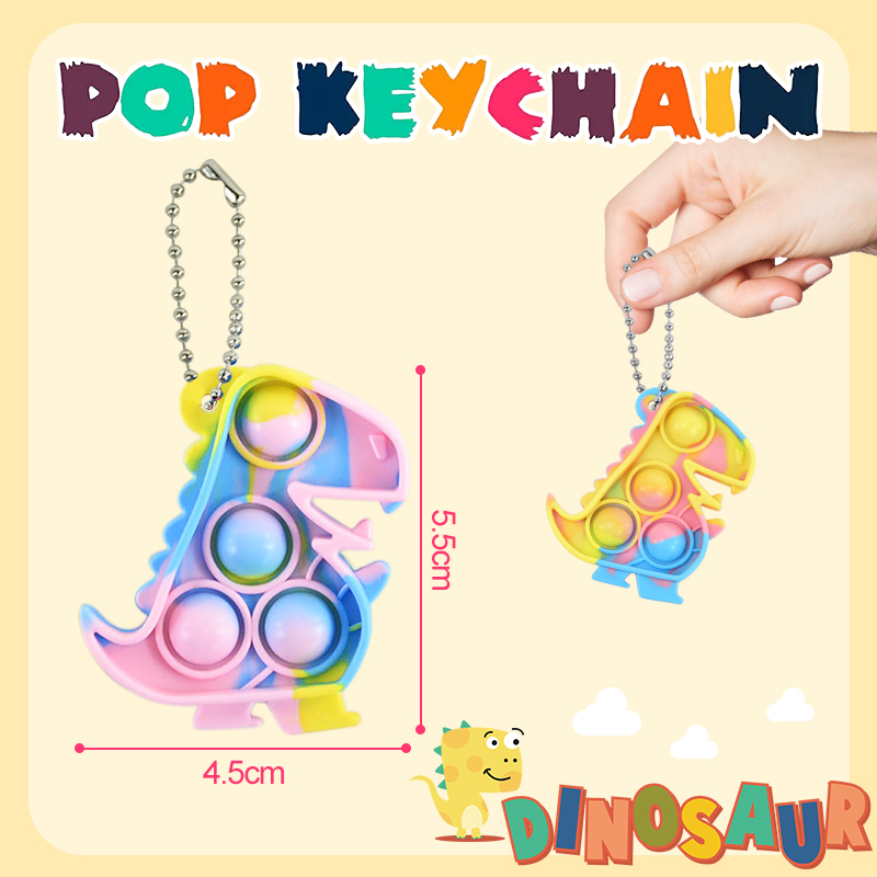 10/20pcs Mini Dinosaur Pop Key - Electronics Gadgets Bag review and price