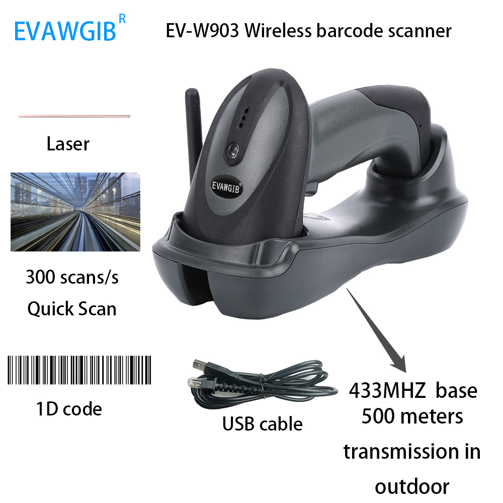 500m Long Transmission Distanc - Barcode Scanner Wireless review and price